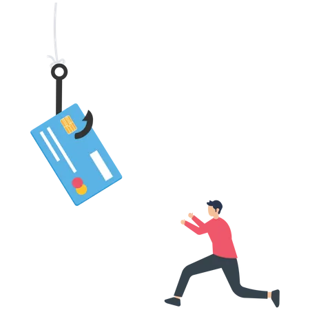 Credit card or debit card payment account fraud  Illustration