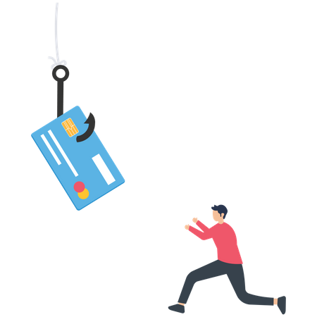 Credit card or debit card payment account fraud  Illustration