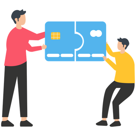 Credit Card Payment Error  Illustration
