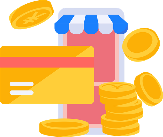 Credit card payment  Illustration