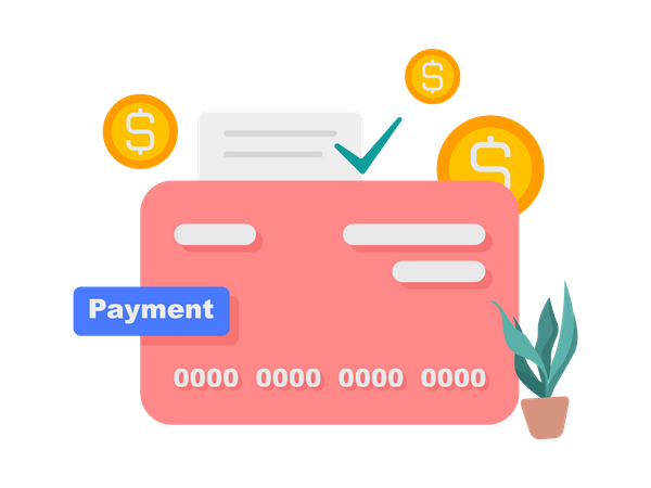 Credit Card Payment  Illustration