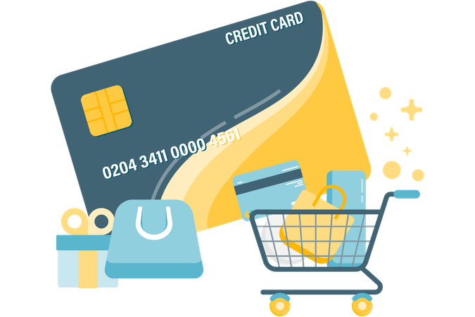 Credit card payment promotion  Illustration