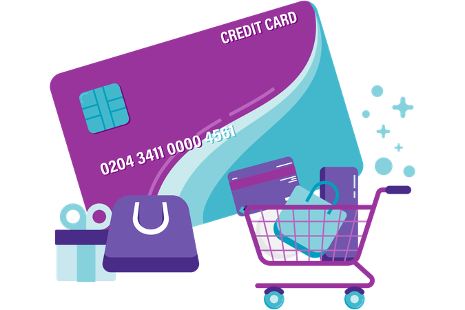 Credit card payment promotion  Illustration