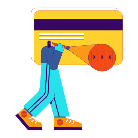 Credit card protection  Illustration