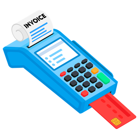 Credit Card Reader  Illustration