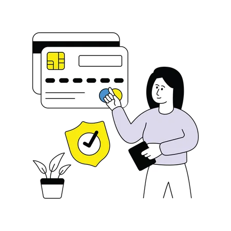 Credit Card Security  Illustration