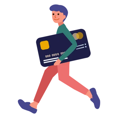 Credit card shopping payment  Illustration