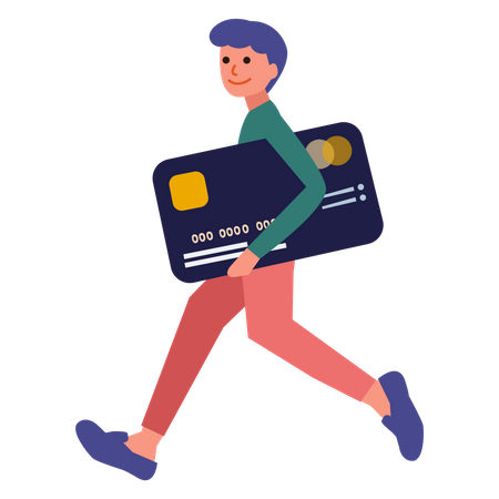 Credit card shopping payment  Illustration