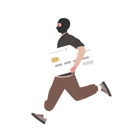 Credit card theft  Illustration