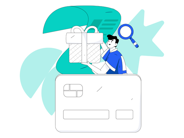 Credit card voucher  Illustration