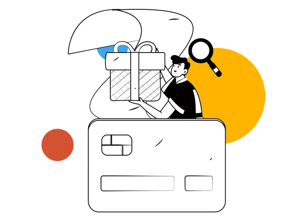 Credit card voucher  Illustration