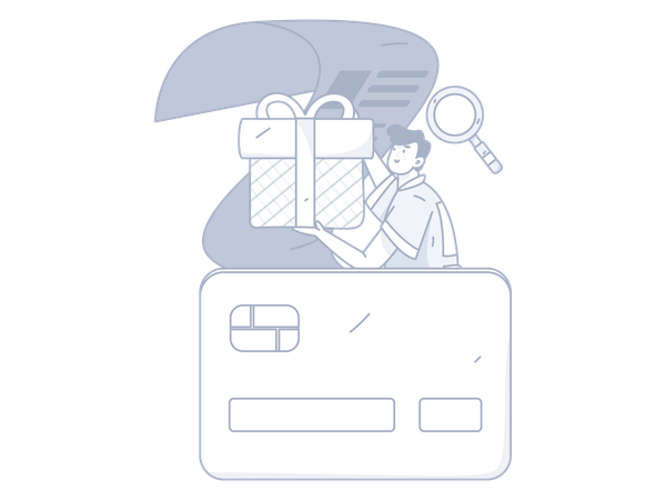 Credit card voucher  Illustration