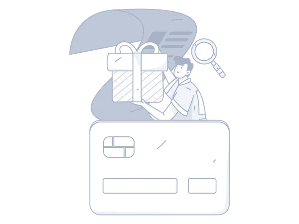 Credit card voucher  Illustration