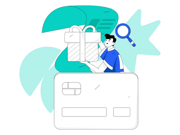 Credit card voucher  Illustration