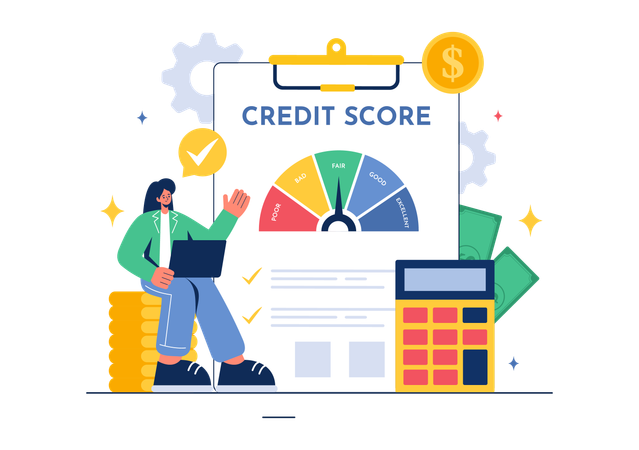 Credit Report  Illustration