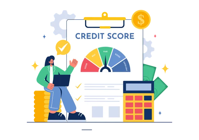 Credit Report  Illustration