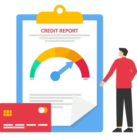 Credit report  Illustration