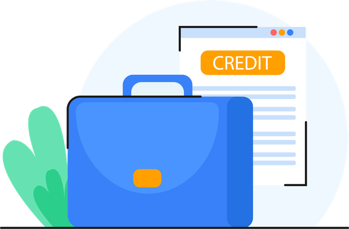 Credit Report shown in meeting  Illustration