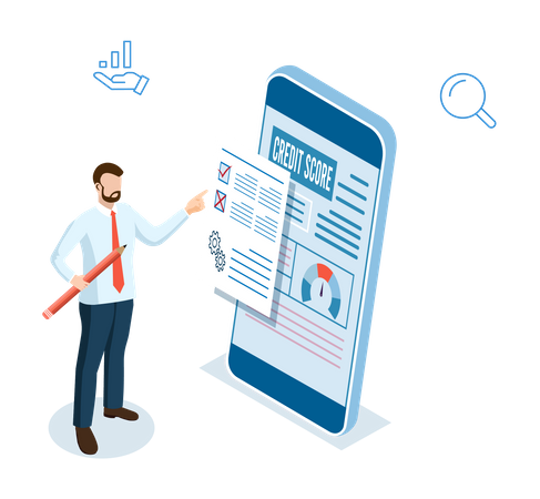 Credit Score Ranking  Illustration
