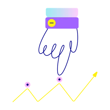 Crescimento da receita  Ilustração