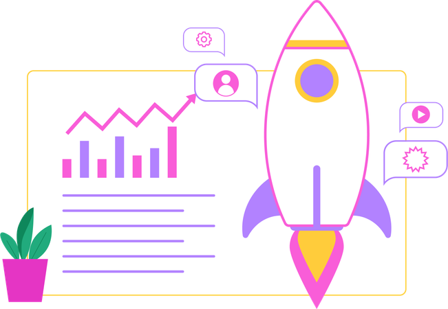 Crescimento de inicialização de negócios  Illustration