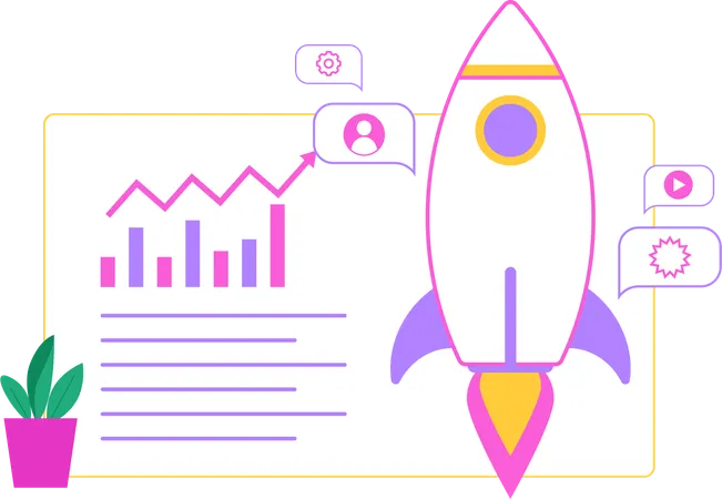 Crescimento de inicialização de negócios  Illustration
