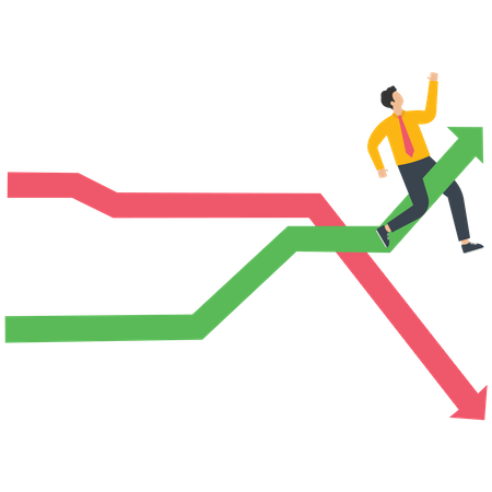 Crescimento de mercado  Ilustração