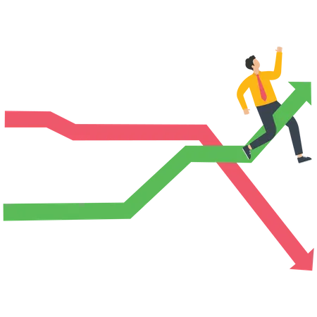 Crescimento de mercado  Ilustração