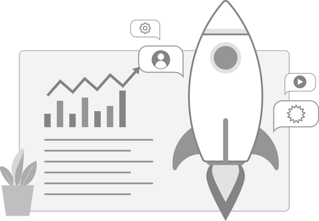 Crescimento de inicialização de negócios  Illustration