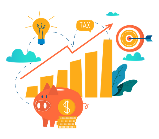 Crescimento do investimento  Ilustração