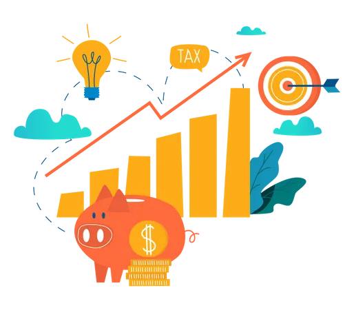 Crescimento do investimento  Ilustração