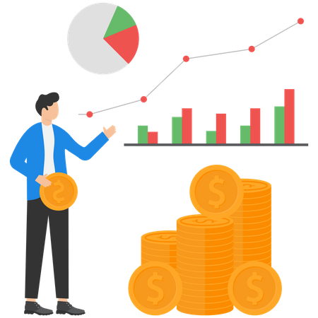 Crescimento do investimento  Ilustração