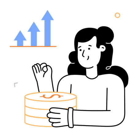 Crescimento do investimento  Ilustração