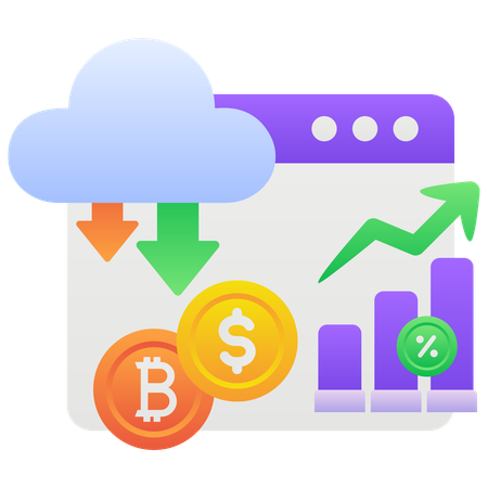 Crescimento do mercado de ações  Illustration