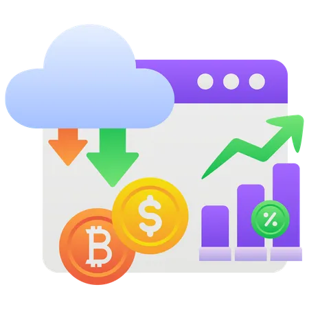 Crescimento do mercado de ações  Illustration