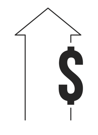 Crescimento financeiro  Ilustração