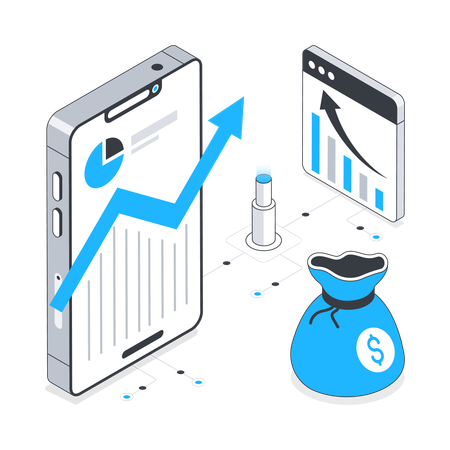 Crescimento Financeiro  Ilustração