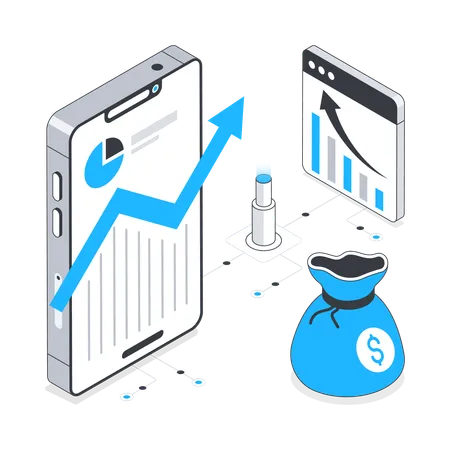 Crescimento Financeiro  Ilustração