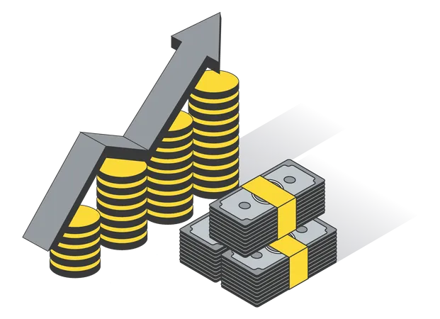 Crescimento financeiro  Ilustração