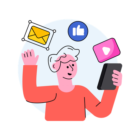 Criação de conteúdo  Ilustração