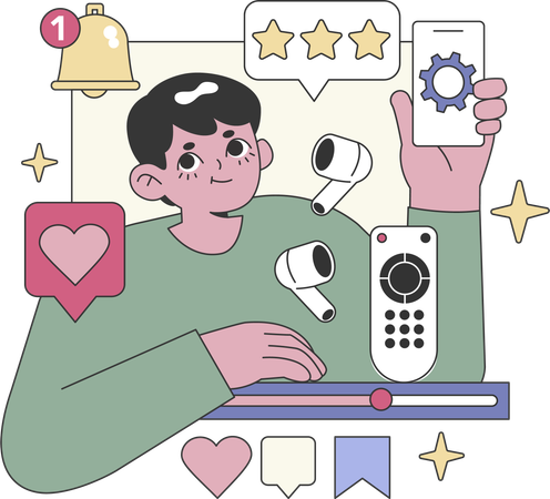 Criação de conteúdo  Ilustração