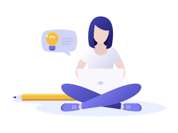 Criação de ideias  Ilustração
