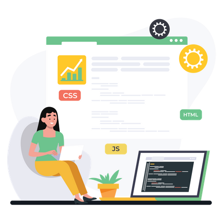 Criação de site  Ilustração