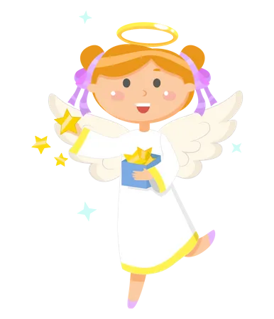 Anjo infantil  Ilustração