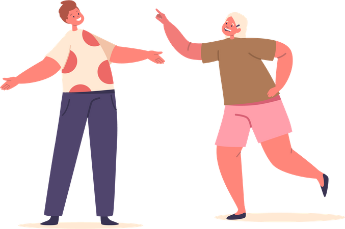 Criança feliz se divertindo  Ilustração