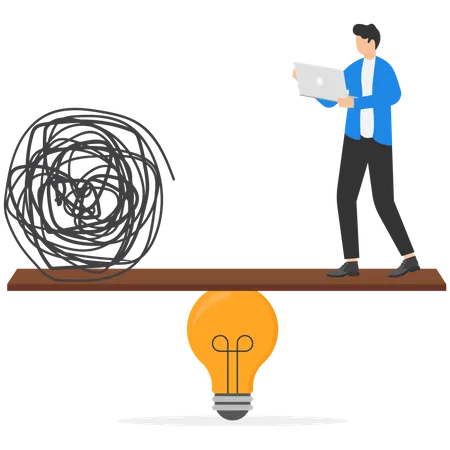 Criatividade para resolver problemas  Ilustração