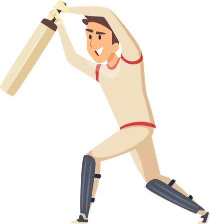 Sport Players Cricket Illustration