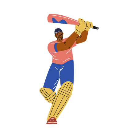 Cricket batsman  Illustration