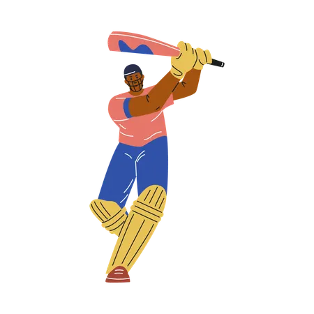 Cricket batsman  Illustration