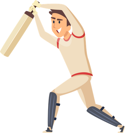 Cricket Batsman  Illustration